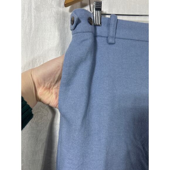 Banana Republic Pants 16 Blue Wool Blend Elastic Waist Lined Trousers - Picture 13 of 16